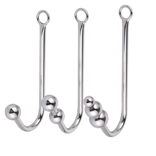 and Collar Cuffs with Anal Hook Beaded 5334 Elegant 0123